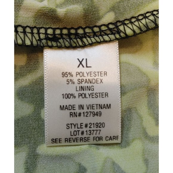 EMMA & MICHELE Womens XL Black White Yellow Sleeveless Summer Back Cutout Dress - Picture 4 of 4